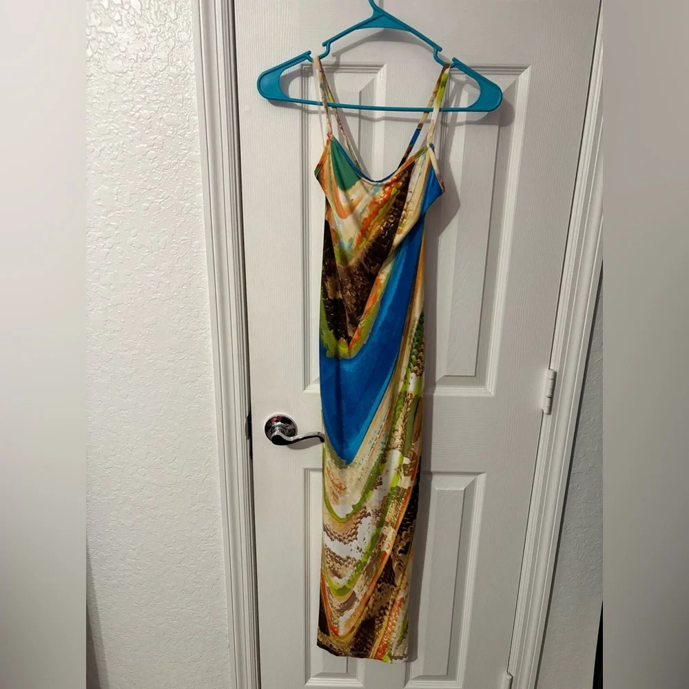 Set of 5-Vibrant Multi-Print Slip Maxi Dresses- - Picture 6 of 6